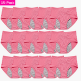 (All Pink) Full Coverage Leakproof High Rise Underwear